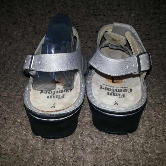 FINN COMFORT-Adana-Taupe/Grey/Beige Pebbled Leather-UK Size 5D-NWOB - Picture 5 of 7